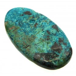 Oval 36x19mm Chrysocolla with Azurite Cabochon 10