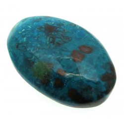 Oval 27x17mm Chrysocolla with Azurite Cabochon 13