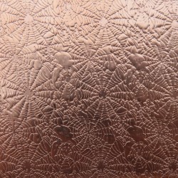 0.55 Thick 60x60mm Bare Copper Plate Cobweb Design 08