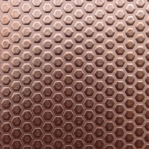 0.55 Thick 60x60mm Bare Copper Plate Honeycomb Outwards Design 11
