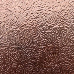 0.55 Thick 60x60mm Bare Copper Plate Coral Design 14