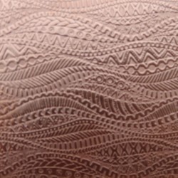 0.55 Thick 60x60mm Bare Copper Plate Tribal Ocean Design 16