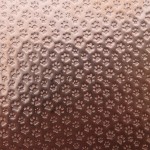 0.55 Thick 60x60mm Bare Copper Plate Pawprints Design 22