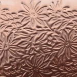 0.55 Thick 60x60mm Bare Copper Plate Daisies Design 27