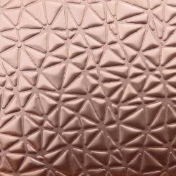 0.55 Thick 60x60mm Bare Copper Plate Random Triangles Design 29