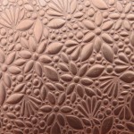 0.55 Thick 60x60mm Bare Copper Plate Hypnotic Flowers Design 31
