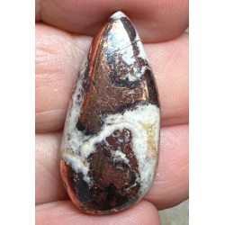 Freeform 29x14mm Native Copper in Dolomite Cabochon 11