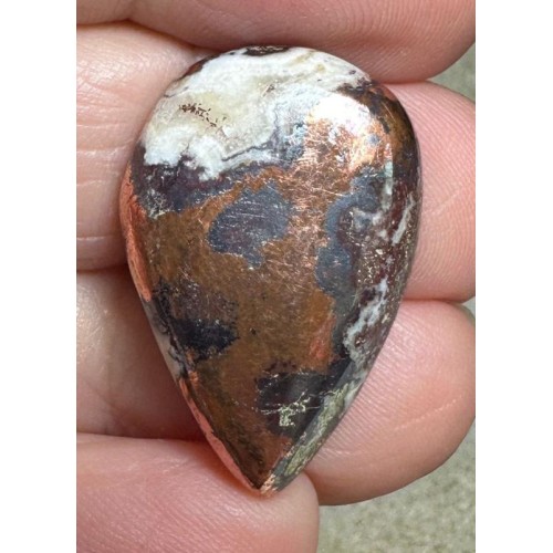 Teardrop 27x18mm Native Copper in Dolomite Cabochon 15