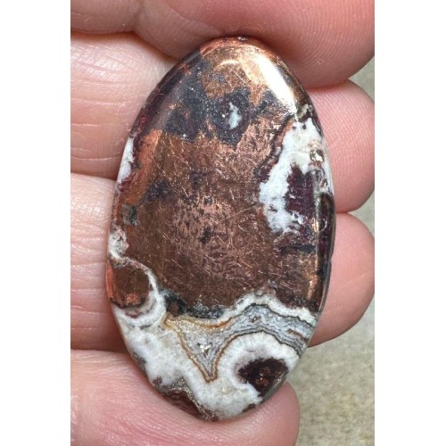 Oval 35x20mm Native Copper in Dolomite Cabochon 16