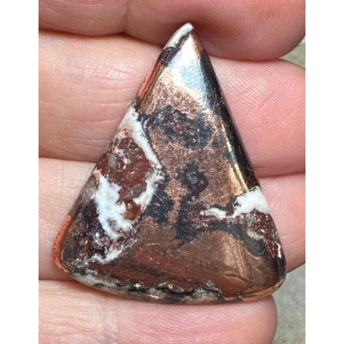 Freeform 35x29mm Native Copper in Dolomite Cabochon 19