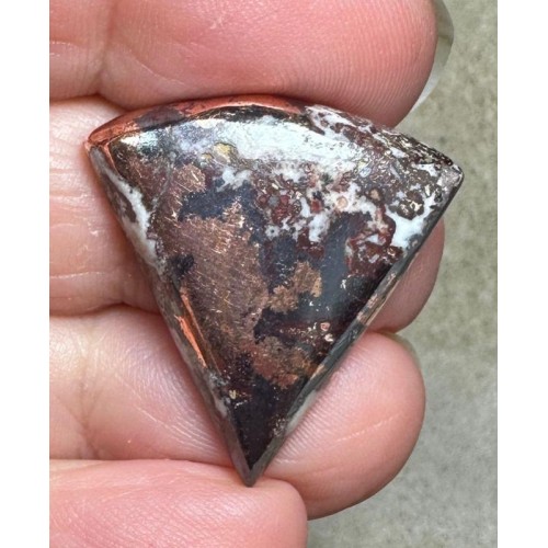 Freeform 27x26mm Native Copper in Dolomite Cabochon 20