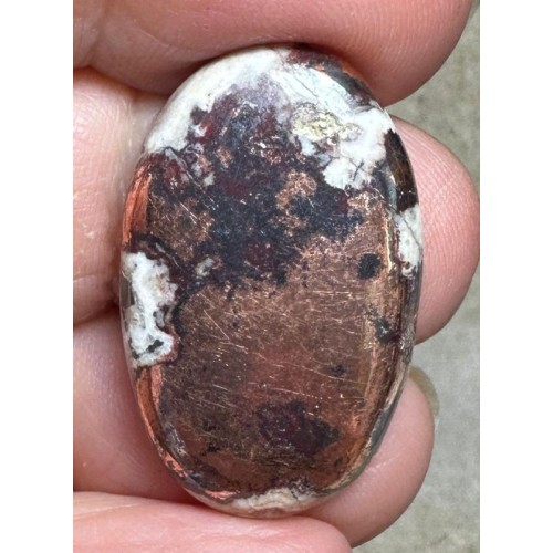 Oval 29x18mm Native Copper in Dolomite Cabochon 28