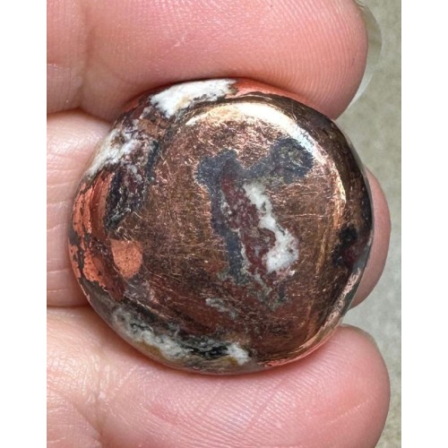 Round 24x24mm Native Copper in Dolomite Cabochon 32