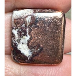 Square 21x21mm Native Copper in Dolomite Cabochon 36