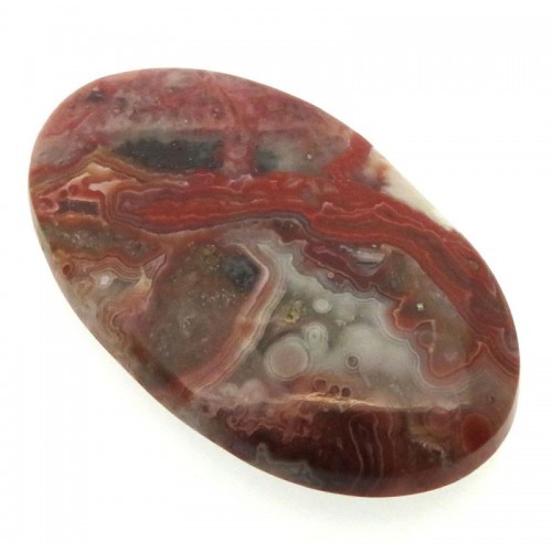 Oval 37x22mm Natural Crazy Lace Agate Cabochon 08