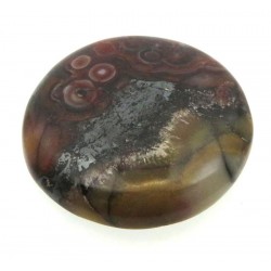 Round 31x31mm Crazy Lace Agate Cabochon 11