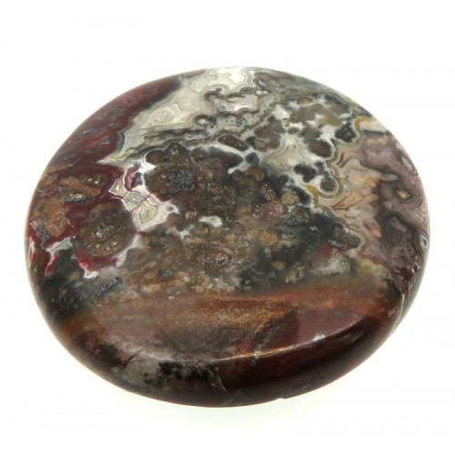 Round 32x32mm Natural Crazy Lace Agate Cabochon 22