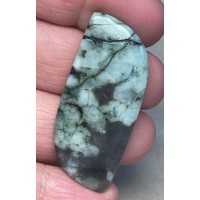 Freeform 47x21mm Emerald Cabochon 47