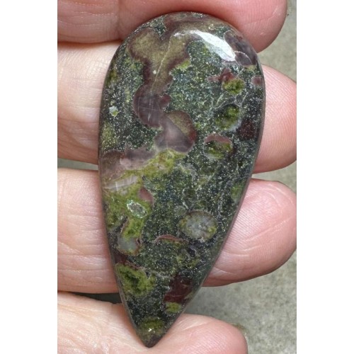 Teardrop 50x23mm Epidote Cabochon 12