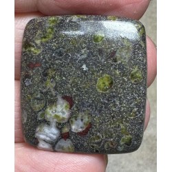 Rectangle 29x27mm Epidote Cabochon 14