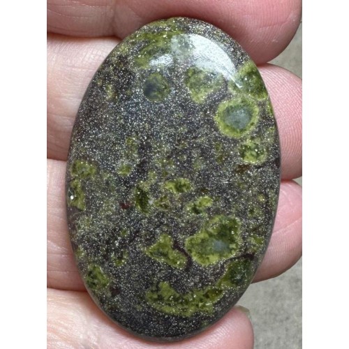 Oval 42x27mm Epidote Cabochon 15