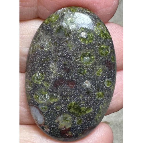 Oval 40x27mm Epidote Cabochon 17