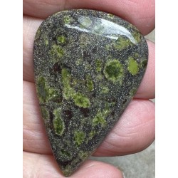 Teardrop 41x28mm Epidote Cabochon 24