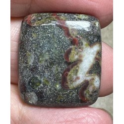 Rectangle 25x22mm Epidote Cabochon 35