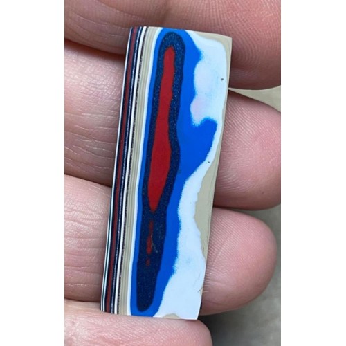 Rectangle 41x14mm Kenworth Fordite Cabochon 03