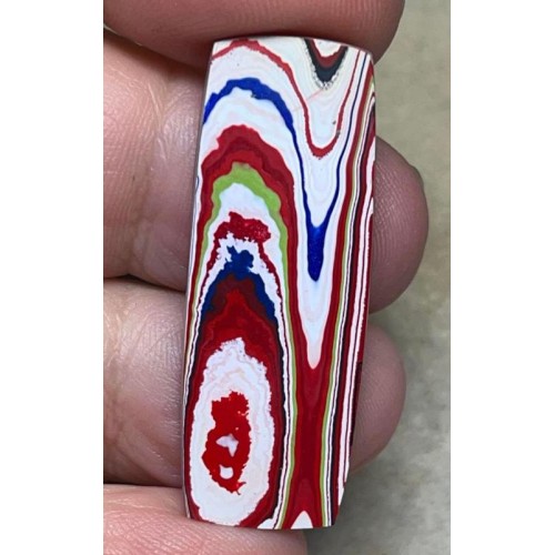 Rectangle 39x14mm Kenworth Fordite Cabochon 24