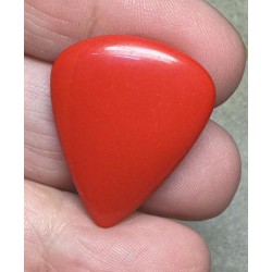 Teardrop 28x23mm Red Coral Cabochon 16