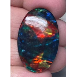 Oval 34x22mm Dichroic Glass Cabochon 05