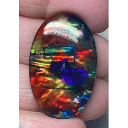 Oval 36x23mm Dichroic Glass Cabochon 17