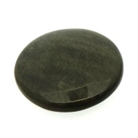 Round 30x30mm Gold Sheen Obsidian Cabochon 08