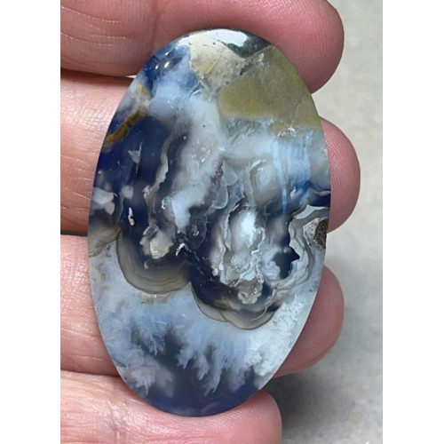 Oval 47x29mm Indonesian Plume Agate Doublet Cabochon 23