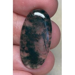 Oval 30x15mm Green Moss Agate Cabochon 02
