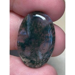 Oval 26x17mm Green Moss Agate Cabochon 03
