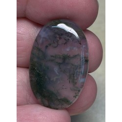 Oval 30x20mm Green Moss Agate Cabochon 05