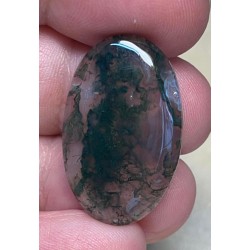 Oval 29x18mm Green Moss Agate Cabochon 09