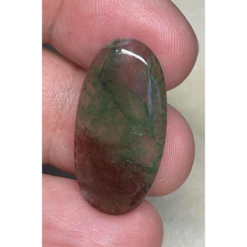 Oval 29x15mm Green Moss Agate Cabochon 11