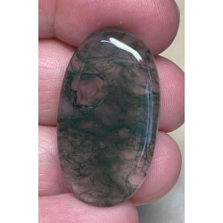Oval 35x20mm Green Moss Agate Cabochon 22