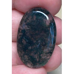 Oval 32x20mm Green Moss Agate Cabochon 24