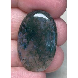 Oval 31x20mm Green Moss Agate Cabochon 28