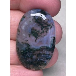 Oval 36x23mm Green Moss Agate Cabochon 29