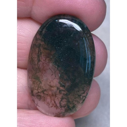 Oval 34x22mm Green Moss Agate Cabochon 36