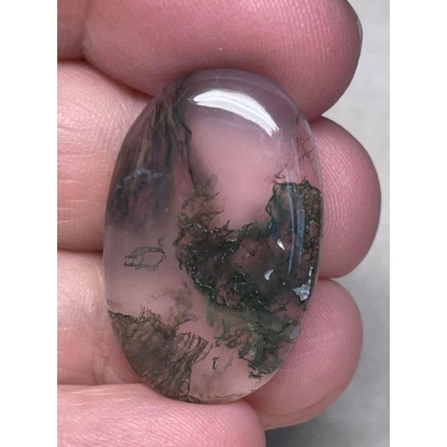 Oval 30x19mm Green Moss Agate Cabochon 37