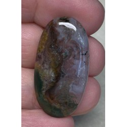 Oval 35x18mm Green Moss Agate Cabochon 41
