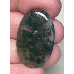 Oval 34x22mm Green Moss Agate Cabochon 44