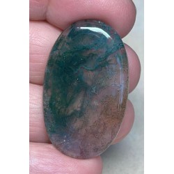 Oval 38x23mm Green Moss Agate Cabochon 45
