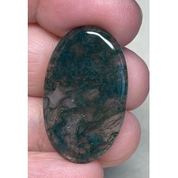 Oval 33x20mm Green Moss Agate Cabochon 49